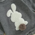 thumbnail image 7 of Paiwinds Newborn Onesie, Baby Outfits, Easter Bunny Embroidered Jumpsuit Round Neck Long Sleeve Romper, 60,70,80,90, 7 of 7