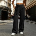 thumbnail image 5 of Smsaxvxz Wide Leg Sweatpants for Women Lightweight Breathable Outdoor Athletic Running Work Pants with Pockets Black M, 5 of 8