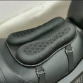 thumbnail image 3 of Cojín de asiento de motocicleta Riwesomey Ajuste universal Negro, 3 of 6