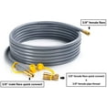 thumbnail image 2 of Hiland Rubber 12 ft Natural Gas Hose with Quick Disconnect, 2 of 2