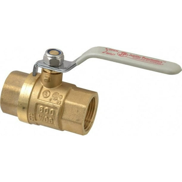 Value Collection 1" Pipe, Full Port, Brass UL Listed Ball Valve Inline
