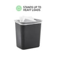 Space Saving Wastebasket Fits Under Desk And Small Narrow Spaces In
