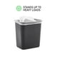 thumbnail image 4 of Cubo de basura que ahorra espacio Se adapta bajo el escritorio y pequeños espacios estrechos en la cocina comercial Casa y dormitorio Fácil de limpiar Negro, 4 of 4