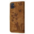 thumbnail image 2 of Compatible with Samsung Galaxy A71 4G Embossed Butterfly Cat Wallet Case with Card Slots Kickstand Cover, 2 of 5