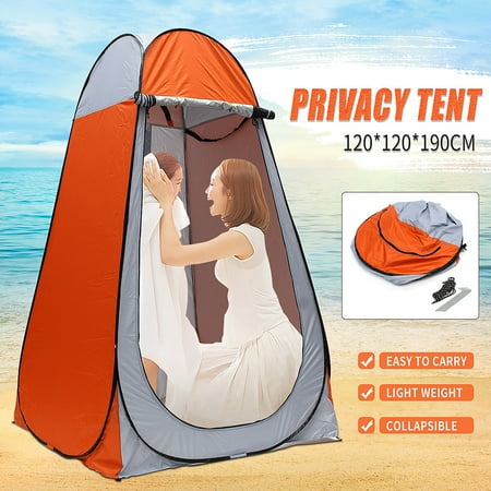 Portable Changing Tent Portable Outdoor Po p-up Shower Tent Camping Beach Toilet Changing Room + Mounting Stakes ()