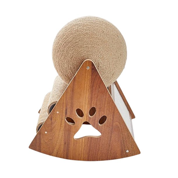 Rascador Duradero para Gatos, Estante de Escalada para Gatos, Poste, Juguetes para Rascar Mascotas, Ejes Giratorios, Rascador de Madera para Gatos, Ju 29cmx23cmx38cm Fernando Pelota para rascar gatos