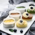 thumbnail image 2 of Semi-baked Molded Cake Paper with Oval Cheesecake Ring, 2 of 5