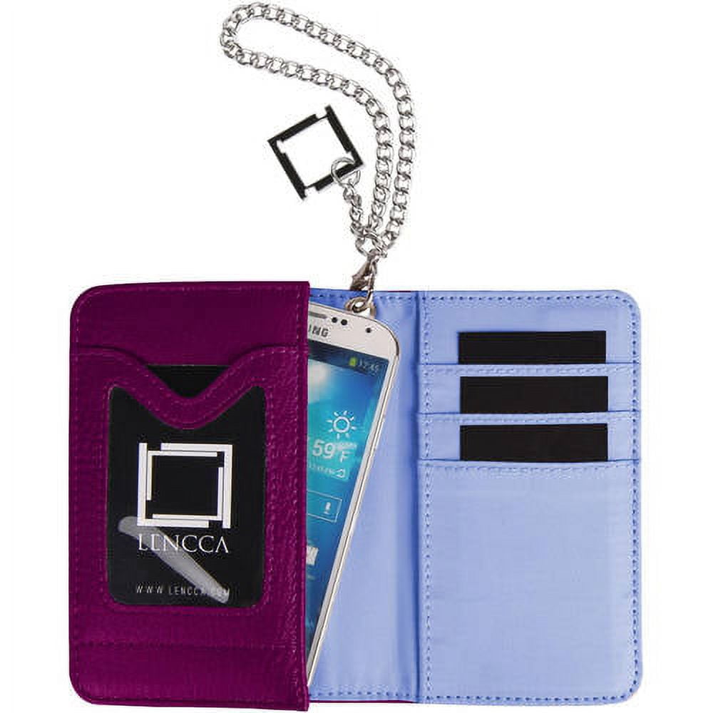 LENCCA Kymira II Women's Universal Protection Wallet Case with Wristlet Strap, Fits Phones up to 5"