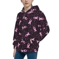 thumbnail image 2 of Kdxio Breast Cancer Awareness3 Pattern Kids Boys Girls Zip Up Hoodie 3D Printed Hooded Sweatshirt Hoody Coat with Pocket 7-12 Y-Small, 2 of 6