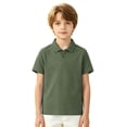thumbnail image 4 of Fozruso Boys Collared Shirt School Uniform Kids Soft Breathable Classic Button Closure Shirt for School and Daily wear, 4 of 6