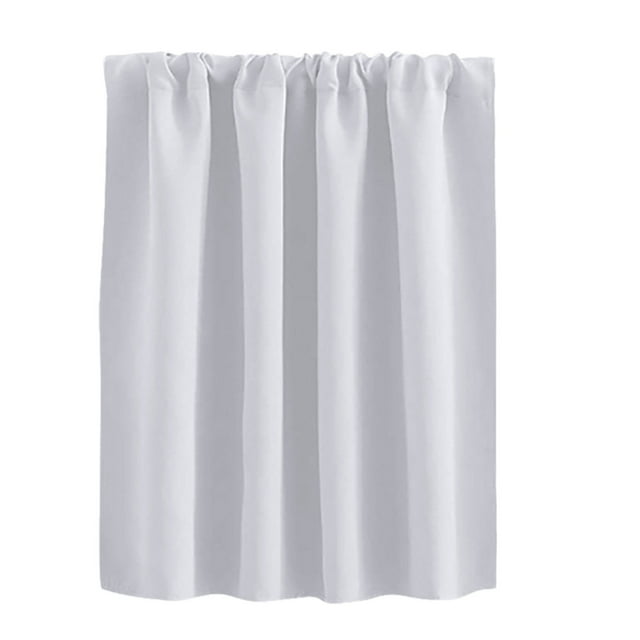 SHAGUOZHOU Extra Long Shower Curtains Project 62 Curtain Solid Color High Precision Short Curtain Living Room Bedroom Kitchen Partition Curtain White 76*92cm