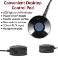 thumbnail image 4 of Cyber ​​Acoustics CA-3810 Sistema de altavoces multimedia 2.1 con subwoofer, potencia máxima de 80 vatios, graves potentes, perfecto para música, películas y juegos, 4 of 5