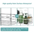 thumbnail image 4 of Over the Door Shower Caddy Bathroom Hanging Organizer Shelf with Hook & Soap Box, 4 of 7