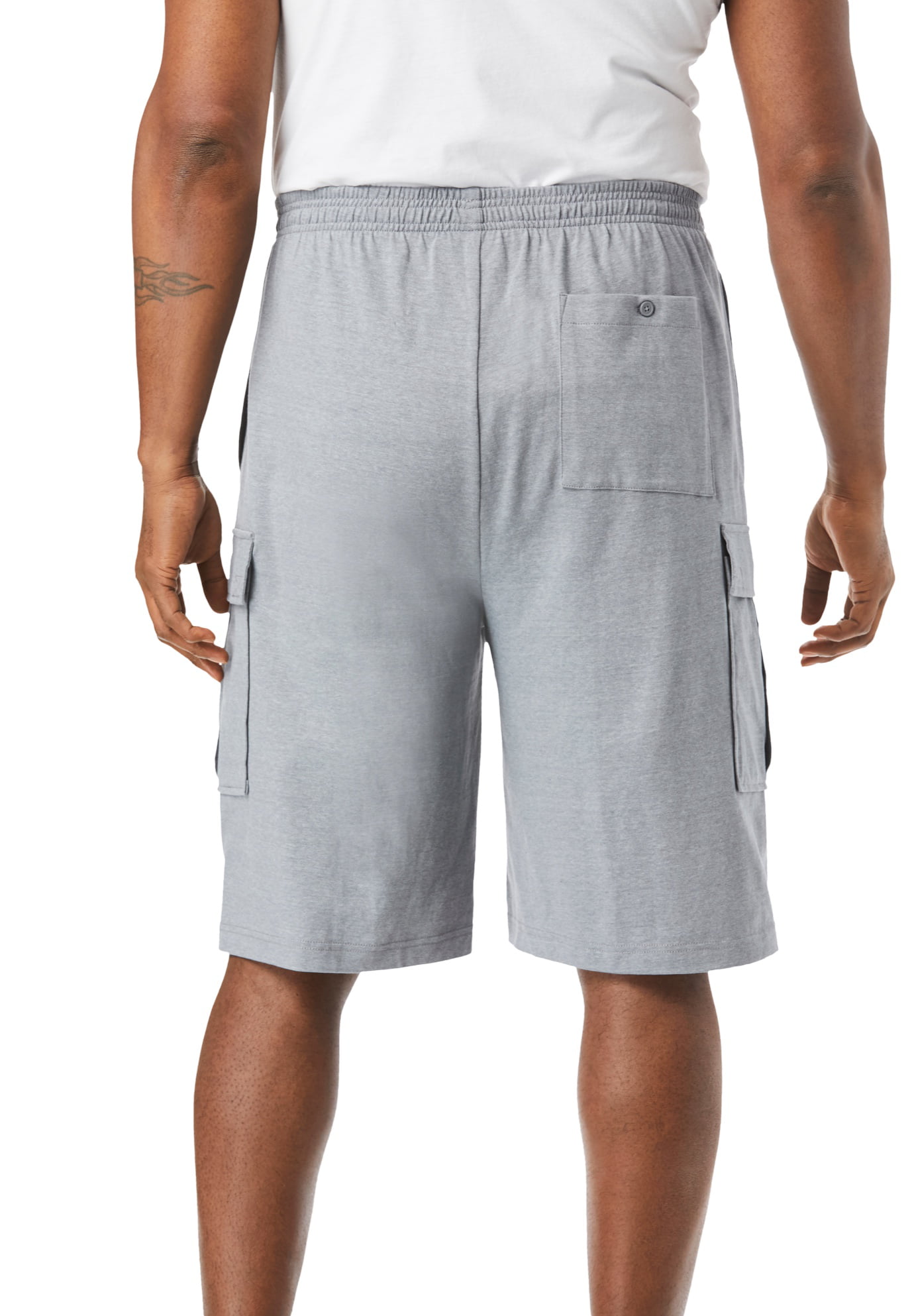 2XL-8XL Summer Sweatpant Shorts Mens Plus Size Jersey Cargo Knee Length Shorts