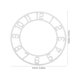 thumbnail image 3 of Reloj de espejo acrílico: moderno reloj decorativo de pared con pegatinas y números romanos para decorar la sala de estar, la entrada del hotel, 25 cm., 3 of 7