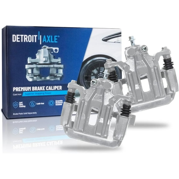 Detroit Axle - Rear Brake Calipers for 2005-2022 Nissan Frontier Xterra Suzuki Equator, Brake Calipers with Bracket Assembly Replacement