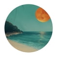 thumbnail image 4 of WYYP Round Tablecloth - The Sunny Beach and Joyful Scenery - Great for Home Kitchen/Parties/Holiday Dinner - 100% Polyester Fiber White, 4 of 8