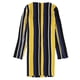 thumbnail image 2 of bar III Vestido recto a rayas para mujer, amarillo, XX-Small, 2 of 2