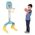thumbnail image 1 of Juguete Canasta Infantil 3 En 1 Basquet Futbol Y Tiro Color Azul con Amarillo, 1 of 5