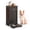 Black Single Door, variant on Dog Feeding Station with Storage, Dog Food Cabinet with 2 Feeding Bowls, Flip-Top Pet Storage Cabinet, Pet Food Holder for Dog and Cat