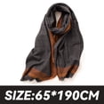 thumbnail image 2 of Bufandas para mujer Bufanda de invierno Bufanda clásica a cuadros Bufanda cálida Bufanda de invierno con tacto de cachemira Bufandas suaves de gran tamaño Chal grande de punto, 2 of 5