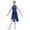 Navy Blue, variant on Zaldita Kids Girls Rhinestone Ballet Lyrical Modern Dance Dress Sleeveless Back Hollow Leotard Navy Blue 6