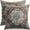 Brown Blue Boho, variant on Navy Blue Orange Boho Pillow Covers 16x16 Set of 2 Carpet Design Ethnic Bohemian Floral Pattern Decorative Throw Pillow Cases Outdoor Farmhouse Decoration for Sofa Couch Bed