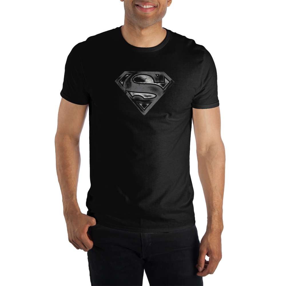 superman t shirt grey