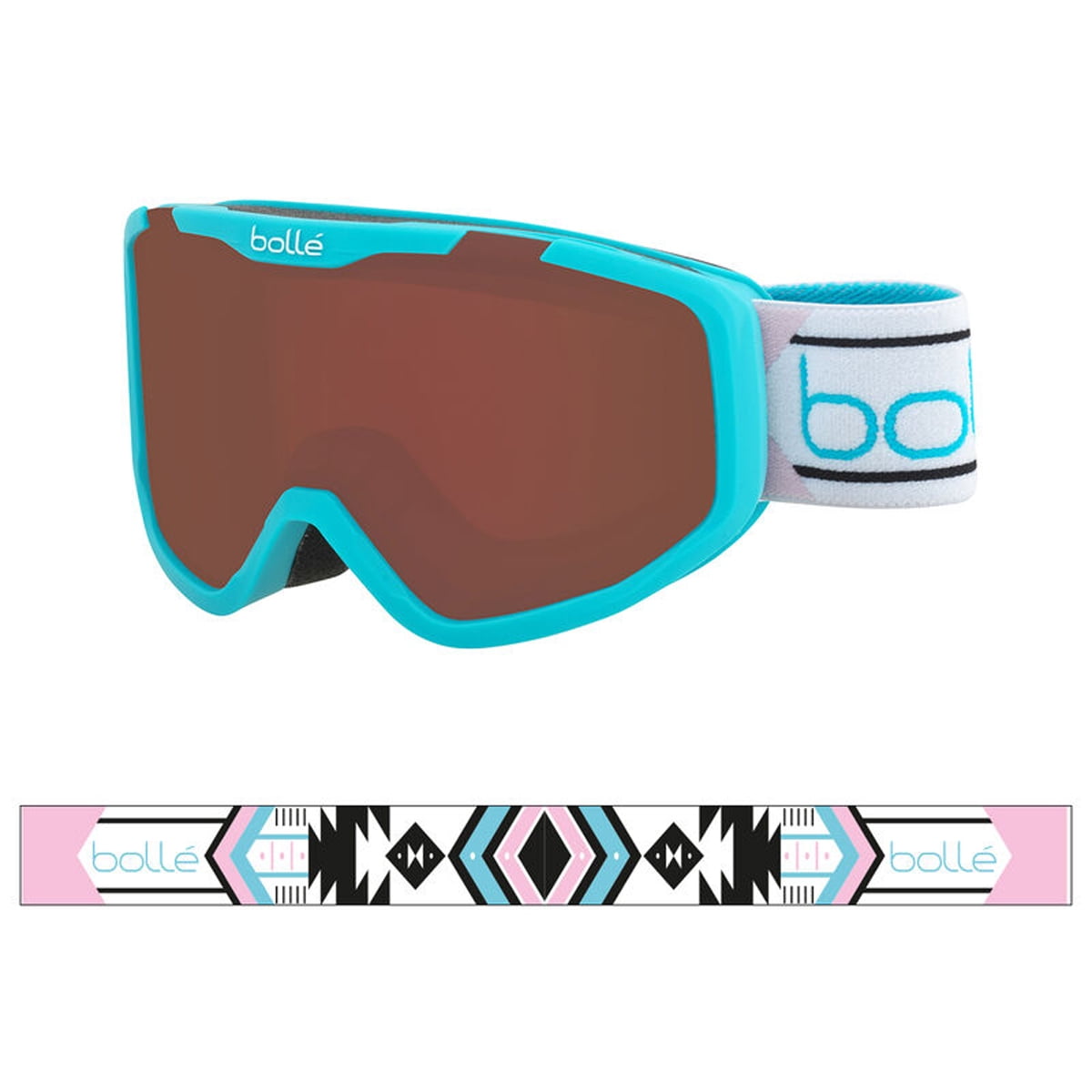 Bolle Girls Rocket Ski Goggles Matte Pink RRP£29 Rosy Bronze Lens Small Age 6 