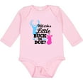 thumbnail image 3 of Inktastic Gender Reveal Will it be a Little Buck or Doe? Girls Long Sleeve Baby Bodysuit, 3 of 5