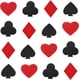thumbnail image 1 of Parches de naipes autoadhesivos para coser, para póker, con bordado computarizado de espadas, diamantes rojos, tréboles negros y corazones rojos. Juegos de Las Vegas., 1 of 6