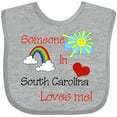 thumbnail image 3 of Inktastic Someone in South Carolina Loves Me Boys or Girls Baby Bib, 3 of 4