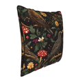 thumbnail image 3 of Velvet Rimmed Pillowcase Is Not Easy To Open Line Deformation Invisible Zipper Opening And Closing Only Pillowcase Does Not Contain Pillow Core Cartoon European Starling Birds 20"X20", 3 of 8