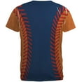thumbnail image 2 of Baseball League Navy Blue and Orange All Over Mens T Shirt Multi X-LG, 2 of 2