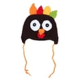 thumbnail image 1 of 1pc hecho a mano de felpa bebé con capucha de dibujos animados pavo diseño sombrero de algodón bebé otoño sombrero Casual invierno niños sombrero tamaño S (café), 1 of 4