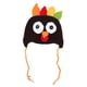 thumbnail image 1 of 1 gorro de peluche hecho a mano con capucha para bebé, diseño de pavo de dibujos animados, de algodón, para otoño e invierno, talla S (café)., 1 of 7