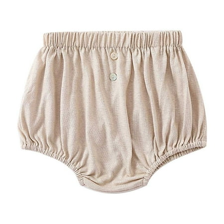 

LNWUY Baby Toddle Infant Girls Summer Fashion Sweety Diaper Cover Cotton Linen Soft Comfy Blend Ruffle Bloomer Shorts Gray 100