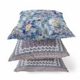 thumbnail image 2 of HomeRoots 413648 16 in. Blue & Gray Springtime Zippered Suede Throw Pillow, Light Green & Red, 2 of 3