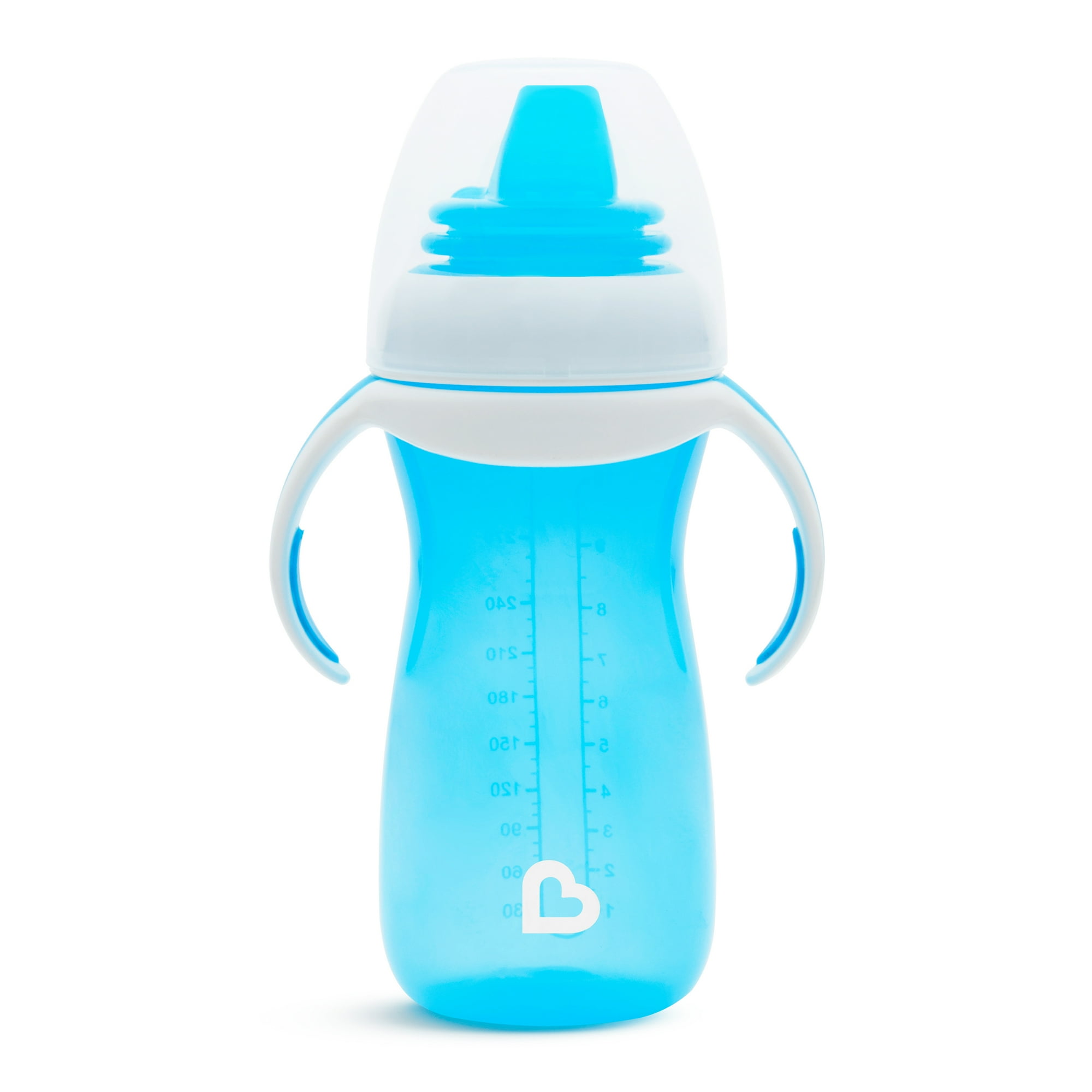 Munchkin Gentle Transition Sippy Cup with Trainer Handles, 10 oz, Blue, Unisex