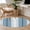 Blue, variant on Red Vertical Striped Round Area Rug 4 FT, Non Slip Indoor Outdoor Rug, Farmhouse Minimalist Abstract Lines Washable Soft Circular Carpet Non-Shedding Floor Mat for Coffee Table Nursery Foyer Balcony