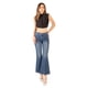 thumbnail image 4 of Pantalón Dama wide leg con alforzas delanteras azul 5, 4 of 4