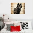 thumbnail image 4 of JEUXUS Rustic Cabin Decor Mountain Animals Wolf Deer Moose Bear Wall Art Decorations for Home Woodland Nursery Room Wildlife Canvas Pictures Farmhouse Painting Lodge Bedroom 20x16in, 4 of 4