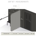 thumbnail image 3 of Premium Heavy Duty Room Divider Curtain / Patio Curtain with Grommet 1 Panel - Taupe 120" x 108", 3 of 4