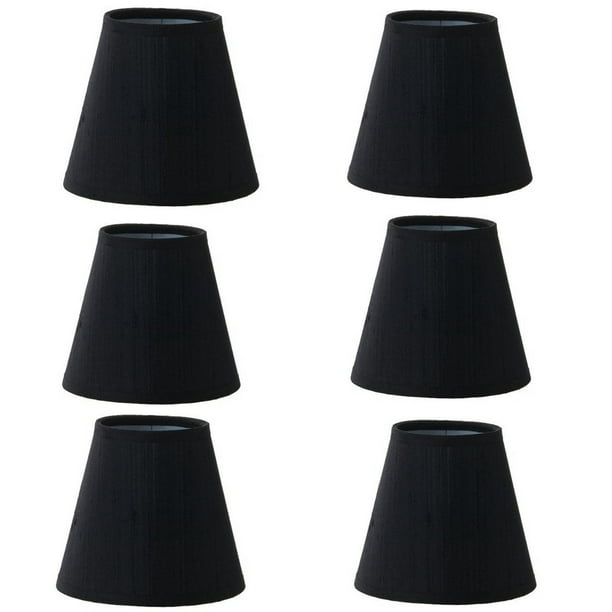Set of 6 Shades 5 Inch European Drum Style Chandelier Lamp Shade Mini