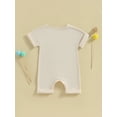 thumbnail image 4 of Bagilaanoe Newborn Baby Girl Boys Summer Jumpsuit Short Sleeve Bodysuit 3M 6M 12M 18M Infant Casual One Piece Romper, 4 of 9