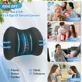 thumbnail image 3 of Lumbar Support Pillow for Car, Back Cushion for Driving, Chair Support for Car, Office Chair, Wheelchair - Black, 3 of 10