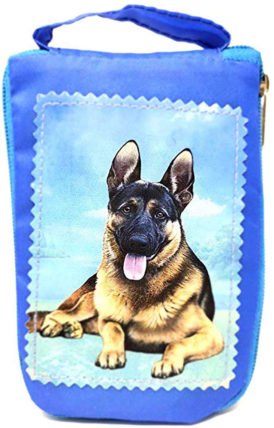 German Shepherd Foldable Tote Bag Durable, Waterproof Zipper Market
