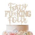 thumbnail image 1 of Lingteer Cuarenta Y Cuatro Divertidos Adornos Dorados Para Tarta Con Diamantes De Imitación  Saludos Al 44 Cumpleaños, 44 Años De Antigüedad, Centros De Mesa Para Tartas, Decoración De Regalo., 1 of 1