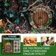 thumbnail image 1 of Figuras de elfo de madera para jardín, estatuas de hadas en miniatura, kit de adorno para puerta (estilo 2) Ehuebsd Libre de BPA, 1 of 8
