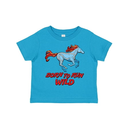 

Inktastic Born to Run Wild- Galloping Horse Gift Toddler Boy or Toddler Girl T-Shirt